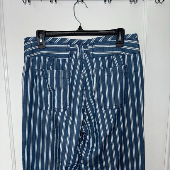 American Eagle Striped Wide Leg Trouser womens size 6 - Picture 5 of 9